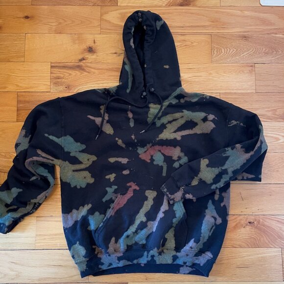 Handmade Reverse tie-dye Hoodie - Picture 1 of 3